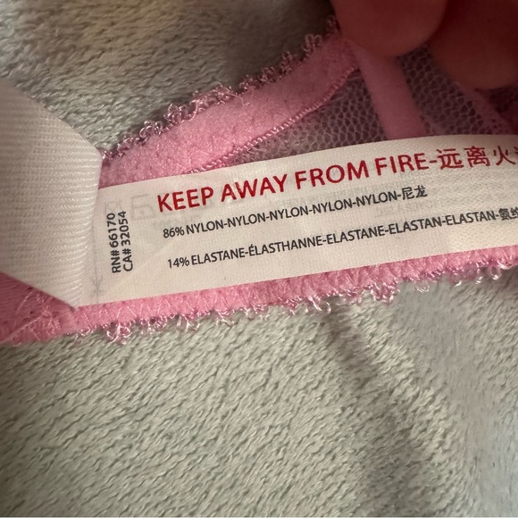 Urban Outfitters Out From Under Amber Firecracker Pink Lace Sheer Bra - Picture 8 of 8